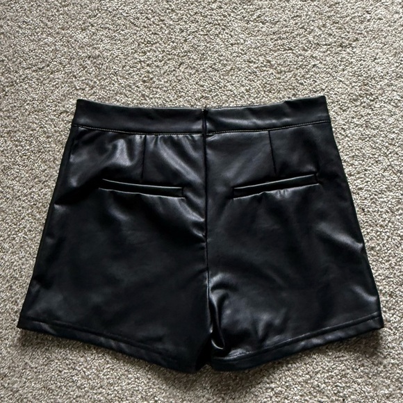 Fashion Nova Needy Faux Leather Shorts - Picture 2 of 3